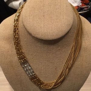 Multi Strands Gold Necklace